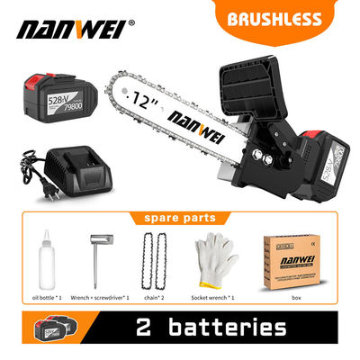 خانه ماندگار Diy باغ چوب کاری ابزار برق زنجیره سریع بدون تلاش چیده است اینچ موتور بدون برس باتری لیتیوم 4 / 6 / 8 / 10 / 12 / 16