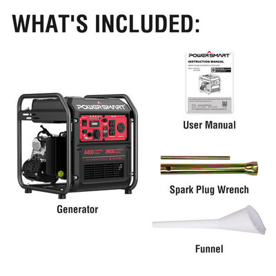 اسپریگر الکتریکی بدون هوا LED Light Home InvertorB Portable Usa Powersmart 4400w ژنراتور گاز برای کمپینگ