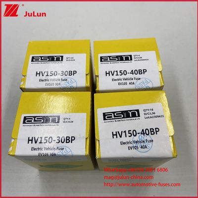 ASTM 15A 30A DC500V محافظت از فیوز های خودروهای الکتریکی برای HEV در داخل سرامیک بولت