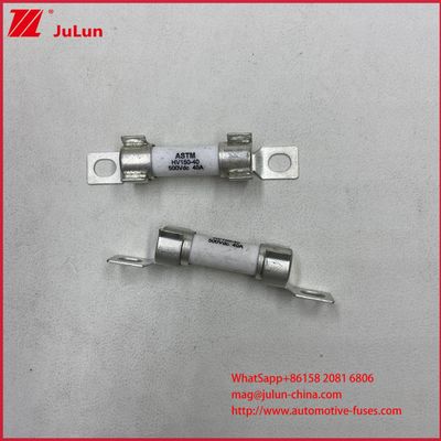 ASTM 15A 30A DC500V محافظت از فیوز های خودروهای الکتریکی برای HEV در داخل سرامیک بولت