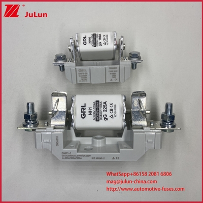 NT000 فیوز AR با قدرت شکست بالا 500V/690V فیوز ذوب سرامیکی چینی با رتبه 80A فیوزهای NH000 با اتصال مسی ولتاژ پایین
