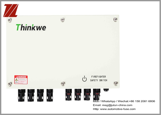 سوئیچ آتش نشانی سریع ولتاژ بالا برای سقف مسکونی PV پنل خورشیدی برقی IP65 1500 ولت