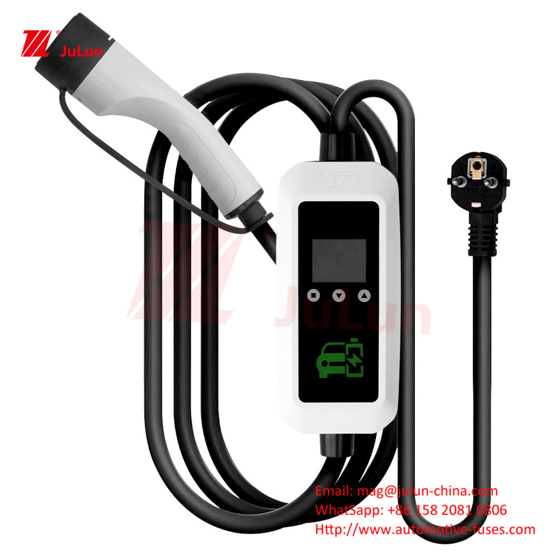 تفنگ شارژ انرژی جدید تفنگ شارژ استاندارد اروپایی نوع 2 شارژر EV 7KW دسته شارژ قابل حمل
