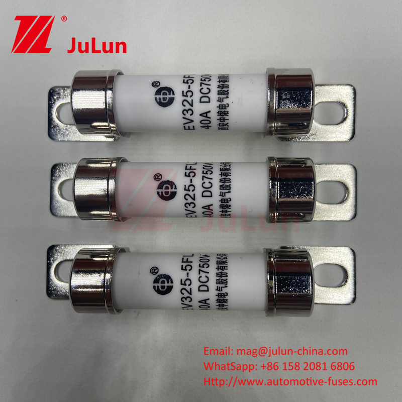 750VDC ذخیره انرژی 10A 25A 30A 50A EV FUS خودروهای سرامیکی مس فیوز خودروهای الکتریکی برای ذخیره انرژی DC750V