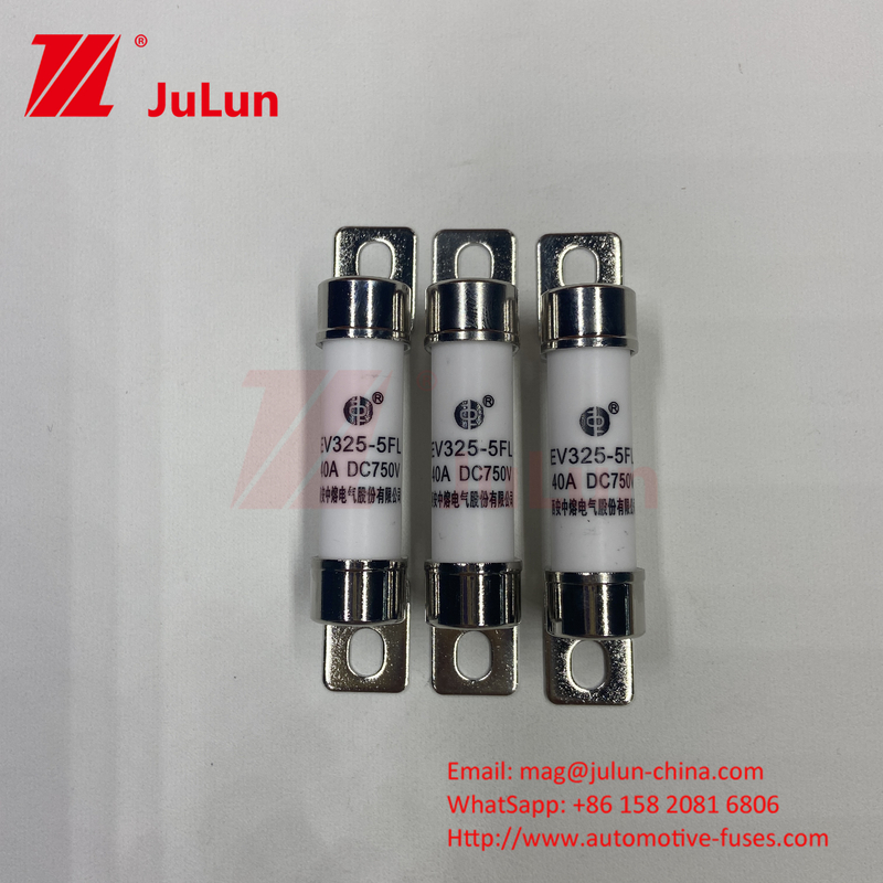 فیوز EV باکس شده برای سیستم های کششی خودروهای الکتریکی 750VDC 25A 30A 40A 50A 14 * 51 Ues برای شارژر خودرو EV325