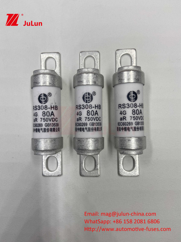 تبدیل قدرت 63A 15A 30A 25A 100A 50A EV FUSEDC750V ولتاژ نامی فیوز برقی خودرو