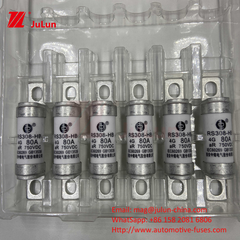 قابلیت اطمینان محیط فیوز خودروهای الکتریکی مطابق با ISO8820، JASO D622 و GB/T31465 30A 40A 50A 80A 750VDC