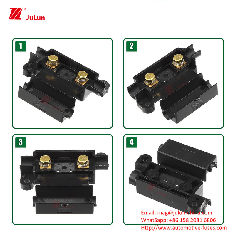 Eu UL Certified Bolt Type Copper Auto Fuse Holder 30A-500A مجموعه جعبه فيوز اتوماتیک