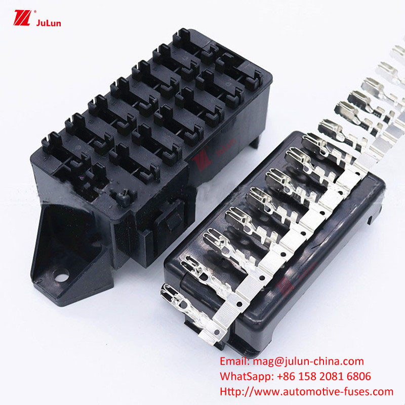ANS/MIDI دارنده فیوز کوچک پریمیوم، بازنشستگی دستی خودروهای الکتریکی 30A-500A نایلون پلاستیکی یک / قطع کننده مدار دوقطبی 32V
