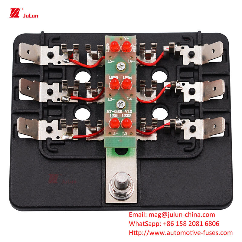 ANS/MIDI 30A-500A دارنده فیوز تماس مس کوچک با استاندارد UL اتحادیه اروپا برای تنظیم مجدد خودکار فیوز خودرو مطابقت دارد