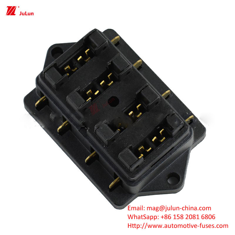 Eu UL واحد/دوقطبی 30A-500A نگهدارنده فیوز های نایلونی محافظ مدار الکترونیکی خودرو