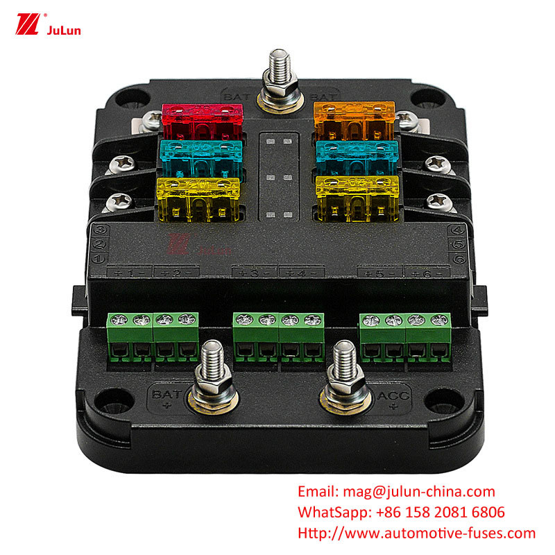 Eu UL استاندارد قطع کننده مدار خودرو بولت نگهدارنده فیوز 32V 30A-500A خانه نایلون