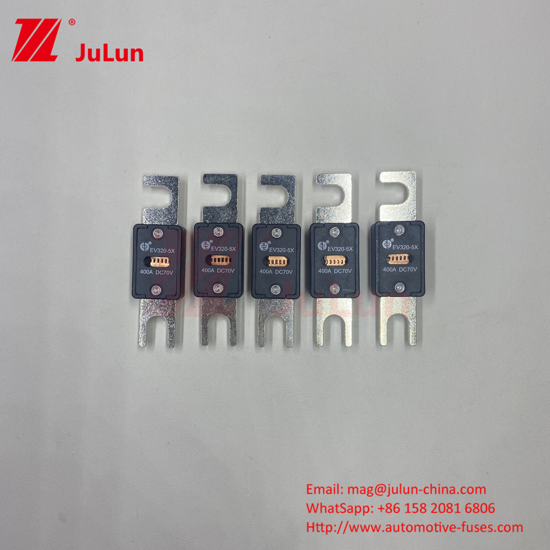 SINO 6kA سرامیکی EV320-5X-80A-N مس کوارتز شن و ماسه لوله زمان ثابت 2ms EV فیوز اتومبیل الکتریکی