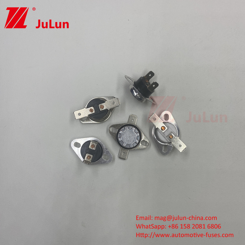 دو فلزی KSD301 10A 250V دیسک ترموستات عمل سریع، کلید کنترل محدود دمای پایین H31 250V 10 13C