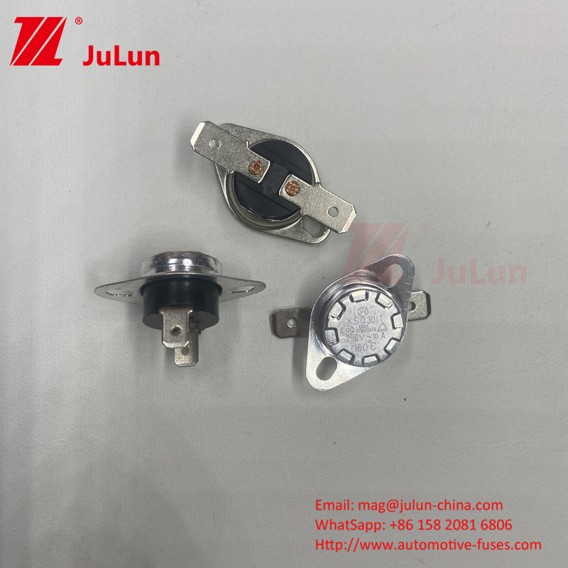 KSD301 KSD302 دمای فعال شده بر روی سوئیچ خاموش، تنظیم مجدد دستی