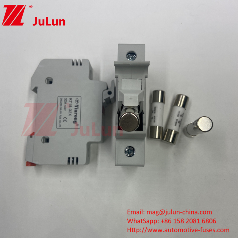 نگهدارنده فیوز راهنمای دین DIN ریل نگهدارنده فیوز خورشیدی خورشیدی DC 1000V فیوز PV 6A 10A 15A 20A 25A 30A V بالا