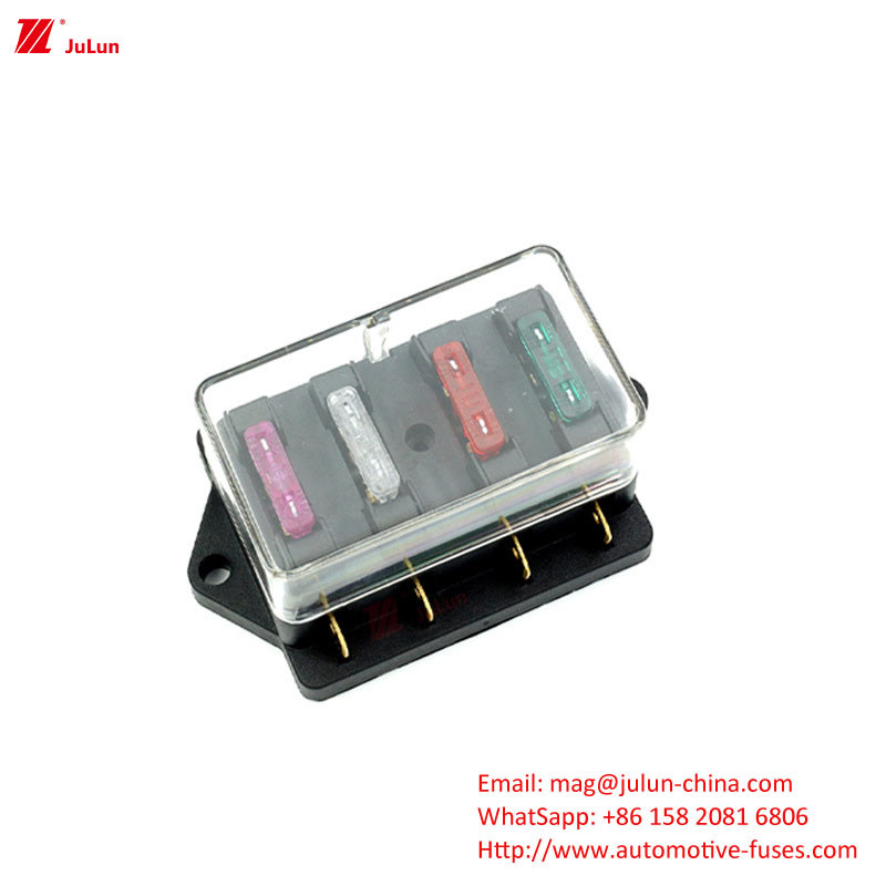 بولت های تماس مس بر روی جعبه فیوز شیل نایلون عبور از گواهینامه UL اتحادیه اروپا LED Light Multi-Way Fuse Box SBH-6PD