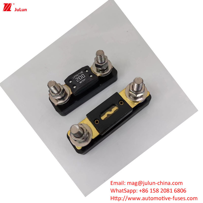 Eu UL باز کردن دستی تقویت کننده قطع کننده مدار 30A-500A32V نگهدارنده فیوز اتومبیل پلاستیکی / کابینت نایلون