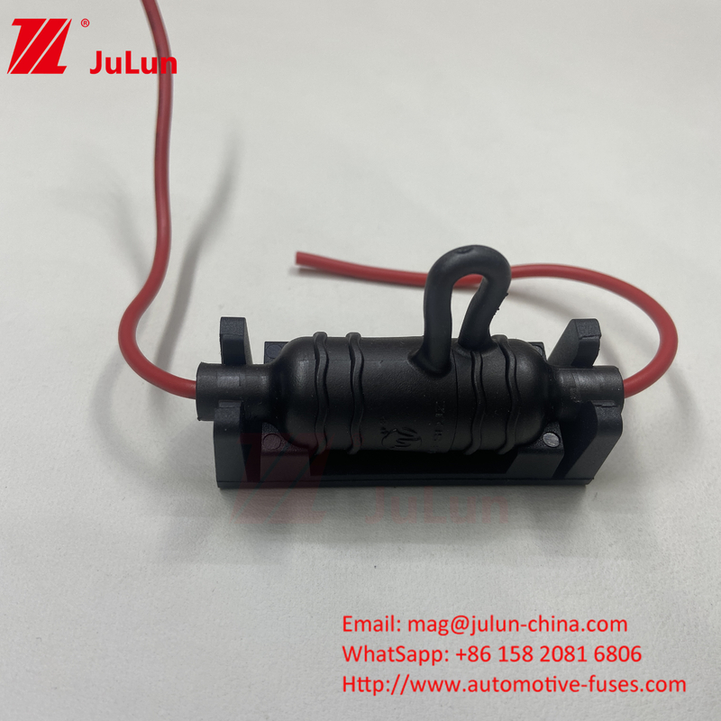 نگهدارنده فیوز ماشین ولتاژ پایین ضد گرد و غبار قرمز سیاه سیلیکون PPS 10A 250V