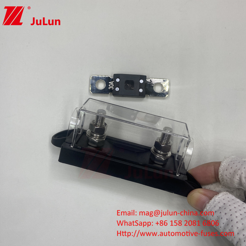 ABS زنک آلیاژ مس 5mm 20mm 20A نگهدارنده فیوز برای 24VDC 32VDC 72VDC