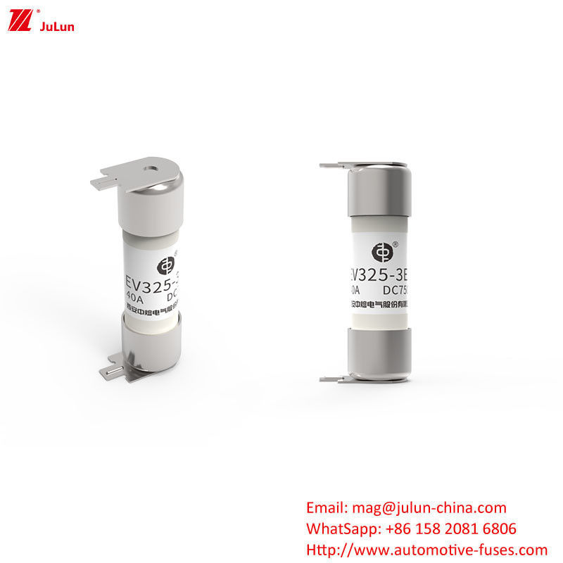 SINOFUSE فیوز متوسط EV فلت سر 325V 10A-50A اتصال پیچ بلت لوله خودروهای الکتریکی