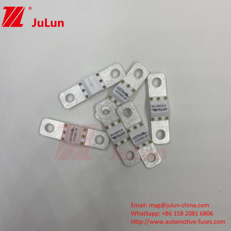A121601-250A 125VDC ASTM فيوز های نوع ترمینال برای وسایل نقلیه الکتریکی سرامیکی