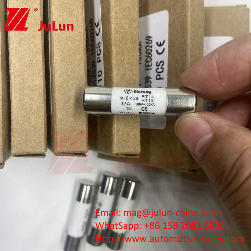 7A 10*38mm AC380V AC500V AC690V AC800V فیوز خورشیدی سرامیکی برای سیستم های خورشیدی