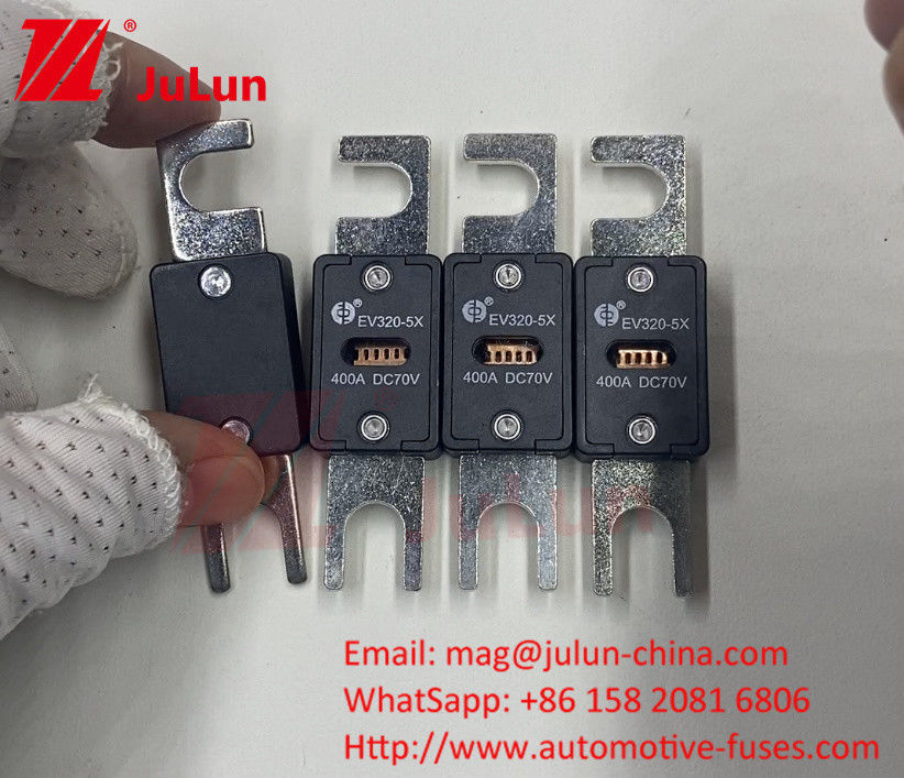 EV320 100A 200A 225A 250A 300A 350A 500A 70VDC انفجار 10KA / 20KA فیوز ظرفیت شکستن برای شارژ خودروهای الکتریکی