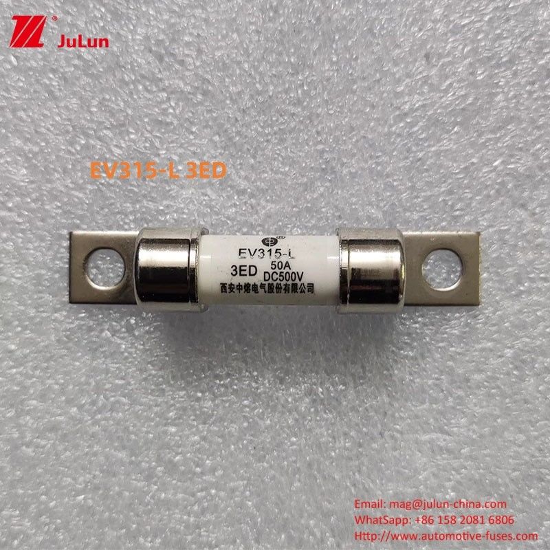 DC500V حفاظت از فیوز خودروهای برقی EV برای خودروهای برقی مدل EV315-L 3E 10A-60A