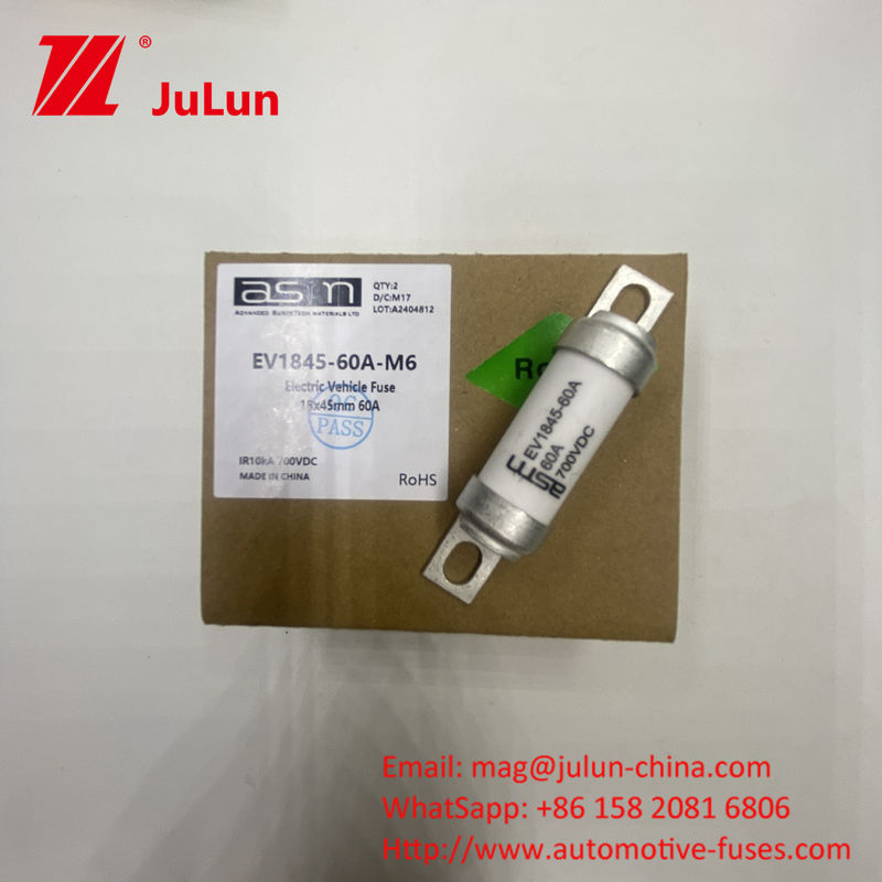 5A 700VDC EV1845 10kA قابلیت شکستن پیچ نصب فیوز DC برای وسایل نقلیه الکتریکی