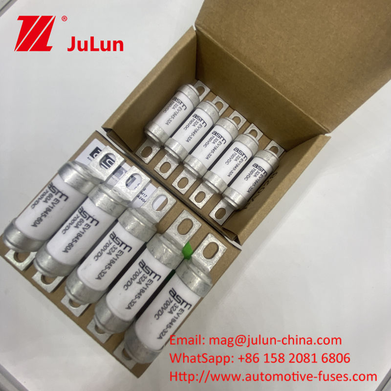 EV1845 20A 700VDC بولت فیوز 5-150A برای وسیله نقلیه الکتریکی / HEV پیچ نصب