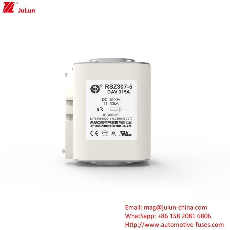 RSZ307-5-DAV 315A آداپتور شارژر Ev سازگار با فیوز انرژی 450A-1800A 1500VDC