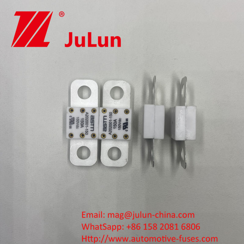 A202001-200A فيوز های سرامیکی اتومبیل ASTM برای کاربردهای ولتاژ بالا ظرفیت شکستن 20KA 100-350A ولتاژ نامی 150VDC