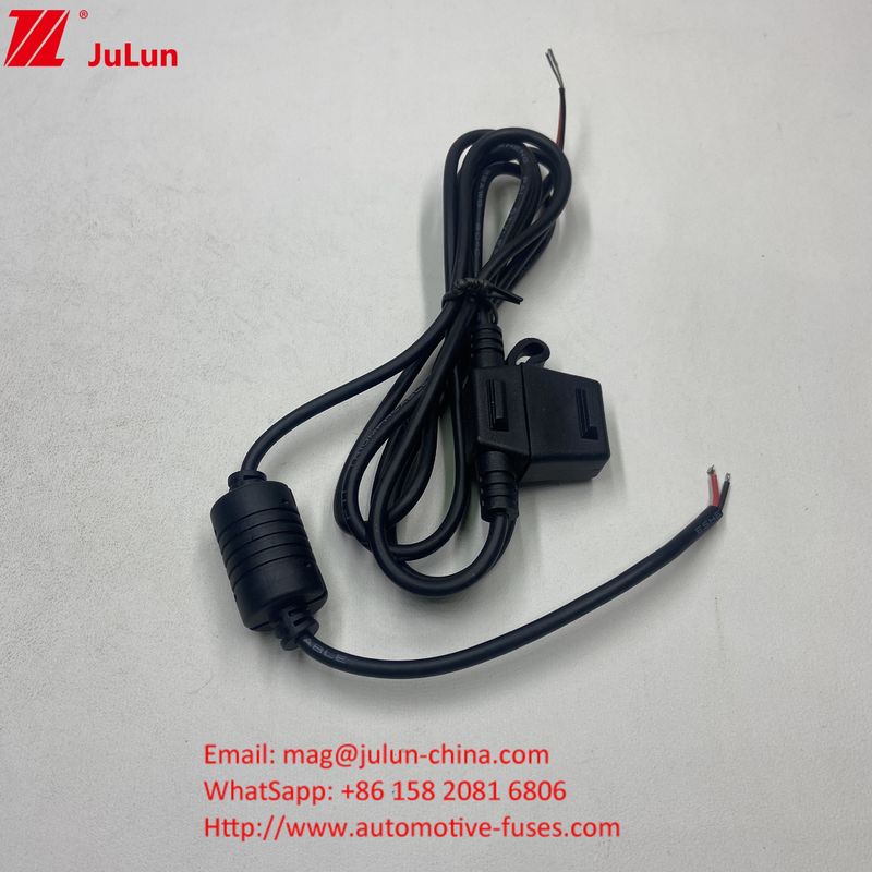 فيوز 50A در حال حاضر درجه بندی ماکسی قرمز 10AWG سیم 280mm طول کل نگهدارنده فيوز در خط