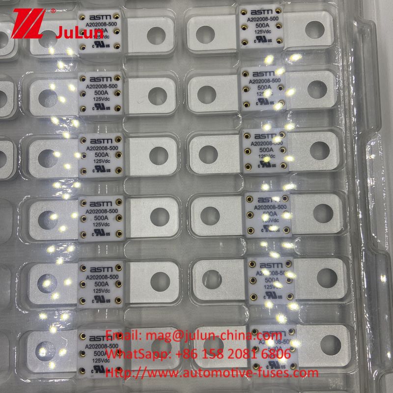 ASTM A202008 250A 125VDC فیوز های خودکار نوع صفحه صاف برای بولت