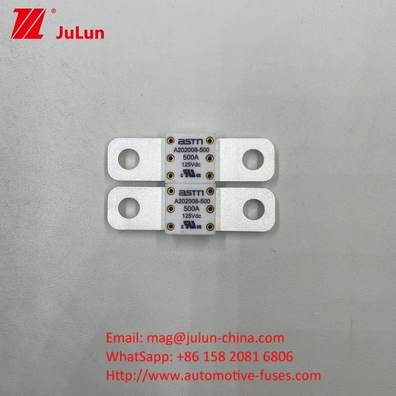 کشتی ها EV ترمینال فیوز خودروهای الکتریکی نوع 125VDC A202008 350A ASTM