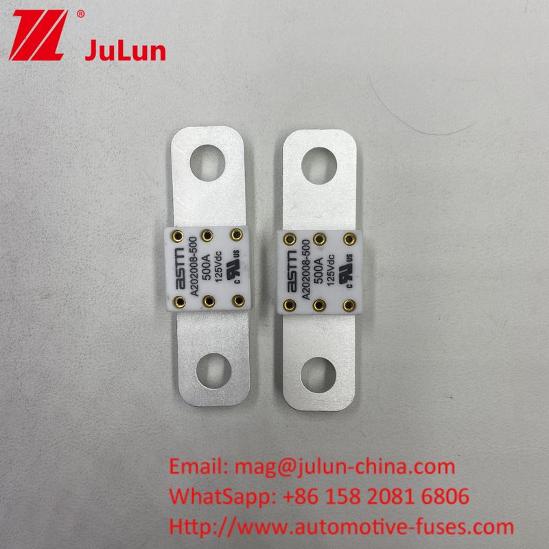 ظرفیت شکستن بالا 350A 125Vdc EV فیوز اندازه کوچک محافظت از مدار کوتاه با جریان بالا