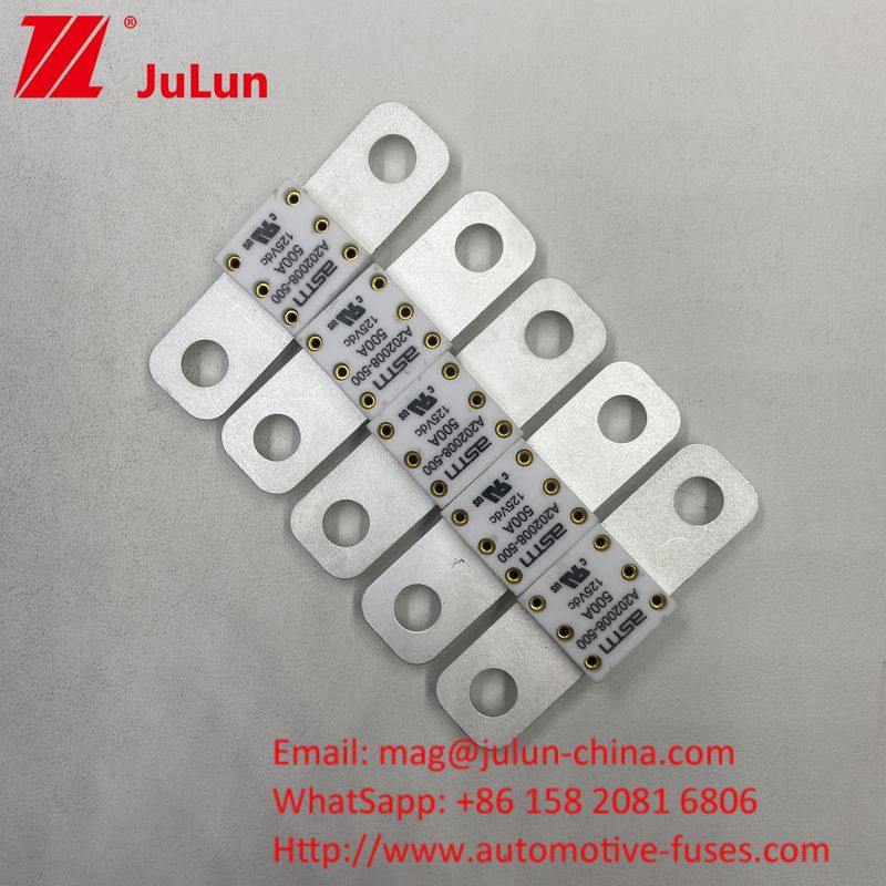 100A 125VDC باتری اتومبیل فیوز سرامیکی فلزی محافظت از مدار کوتاه فقط جریان بالا