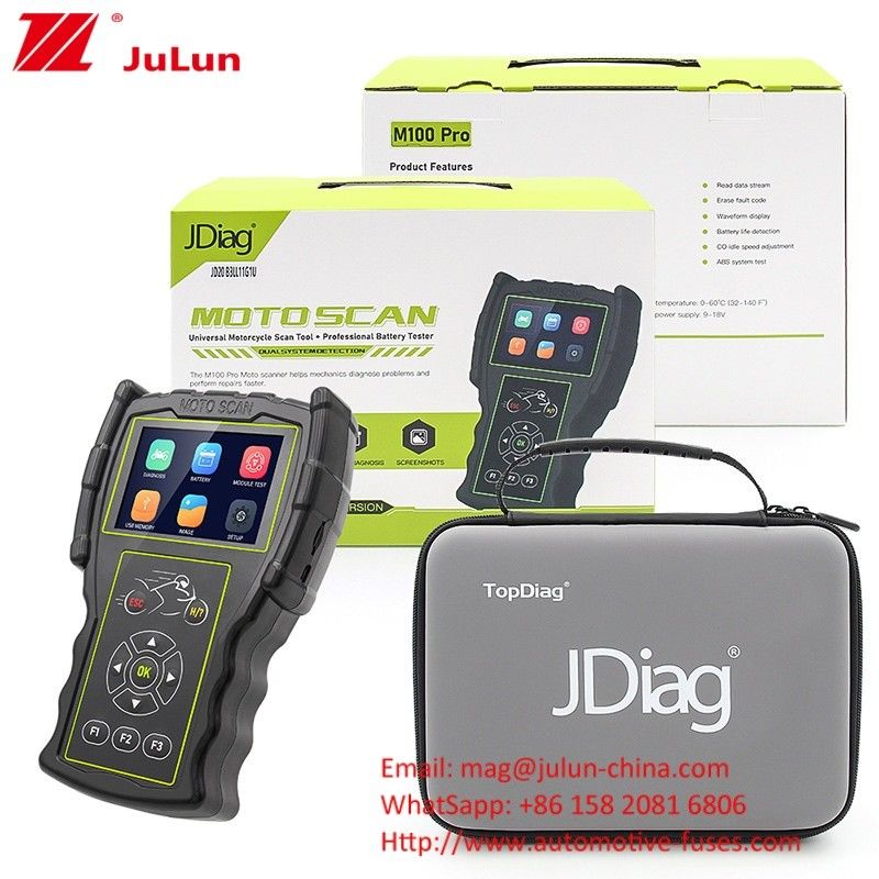 دستگاه تشخیص خطا موتورسیکلت OBD JDiag M100 Pro Moto Scanner ECU
