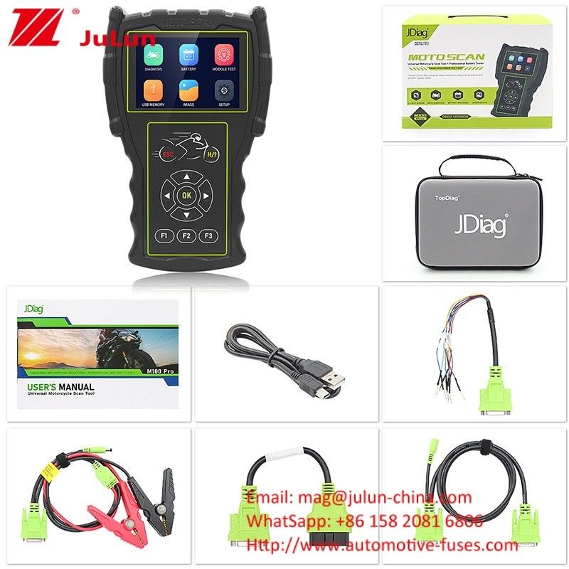 دستگاه تشخیص خطا موتورسیکلت M100 Pro موتور اسکنر ECU OBD JDiag