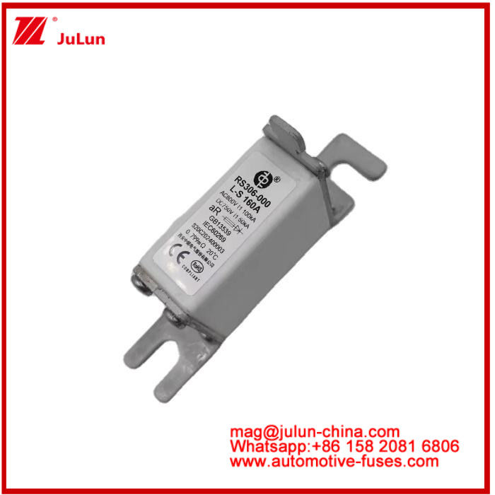 RS306-000-L-160A مربع فیوز سرامیکی EV یا HEV استود-ماونت AC800V 100KA DC750V 50KA