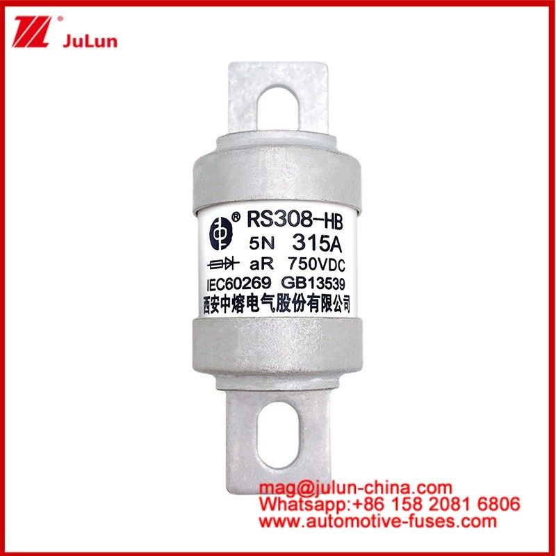 Bolted M6 5N 315A AR 750VDC-1 خودروهای الکتریکی فیوز کشش Caremic لوله ای تبدیل قدرت ذخیره انرژی در داخل شارژر