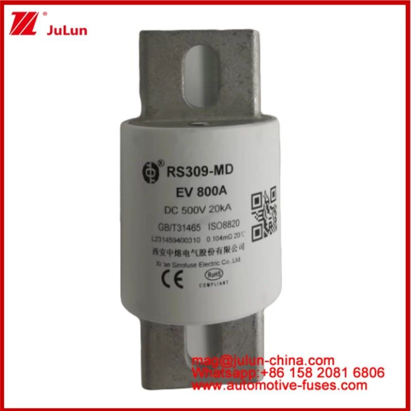 ساختار اتصال برقی خودروهای الکتریکی طلای Caremic Tubular Car Micro Fuses RS309-MD EV 800A DC500V 20KA برای خودرو