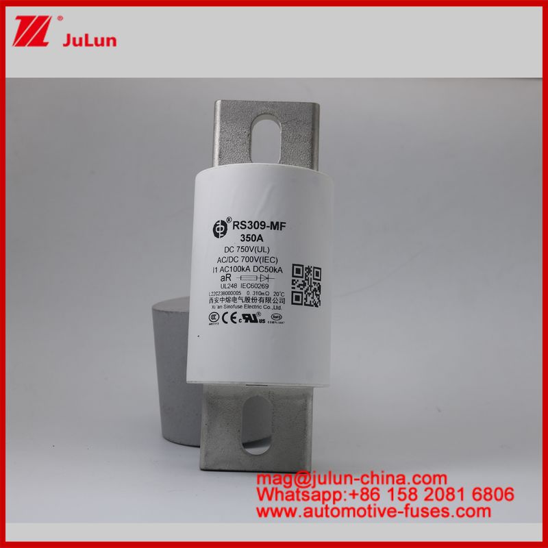 RS309-MF 350A اتومبیل بولت استود نصب سرامیکی لوله دار فیوز DC700AV DC به طور خاص برای حفاظت از EV / HEV طراحی شده است