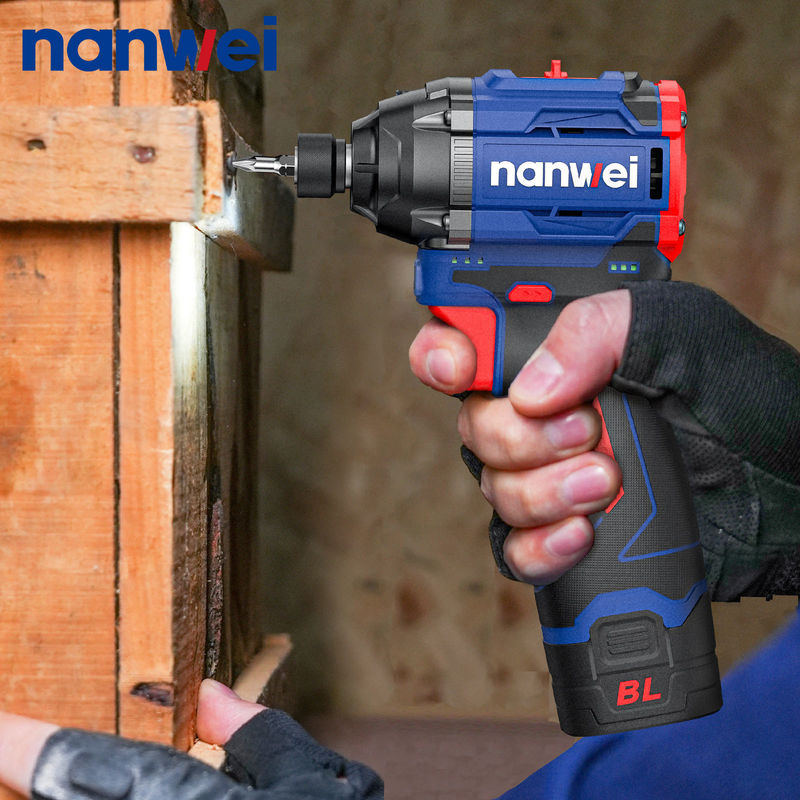 ابزار الکتریکی قابل شارژ 16 ولت بدون سیم ضربه 1600rpm کلید 500 ولت هدف متغیر پیچک
