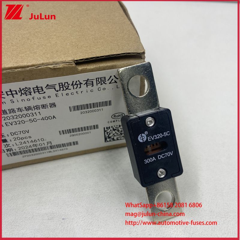 EV320-5C 5X 300A 125A DC70V فیوز های خودروهای الکتریکی برای برنامه های کاربردی و راه حل های برق در اروپا منطقه فروش