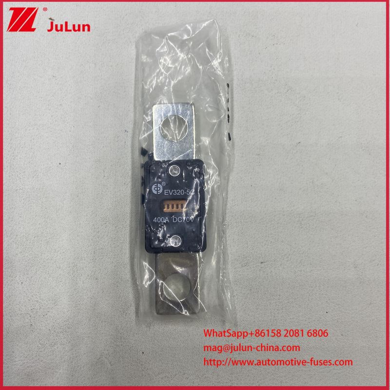 فیوزهای خودروی جاده ای 150A EV320-5C 5X 400A 200A DC70V 6KA حداکثر جریان شکست AC سازگار با آداپتور شارژر خودروی برقی برای خودروی برقی ویژه