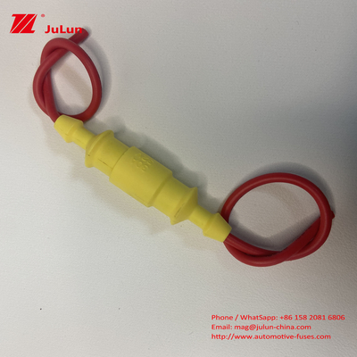 جعبه فیوز دسته سیم زرد نگهدارنده ضد آب 30A 250V 5*20mm 6*30mm لوله سرامیکی شیشه ای