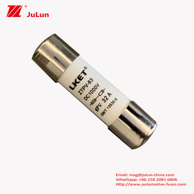 20g فیوز خورشیدی PV با عنصر مس برای افزایش ایمنی 30A 1000VDC