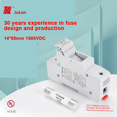 فیوز خورشیدی خورشیدی سیلیک سلفی مس نقره ای IEC60269.6 محدوده دمای استاندارد -50-105°C جعبه جمع آوری
